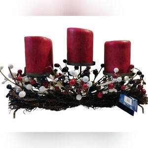 Decorative Pillar Candle Holder Centerpiece